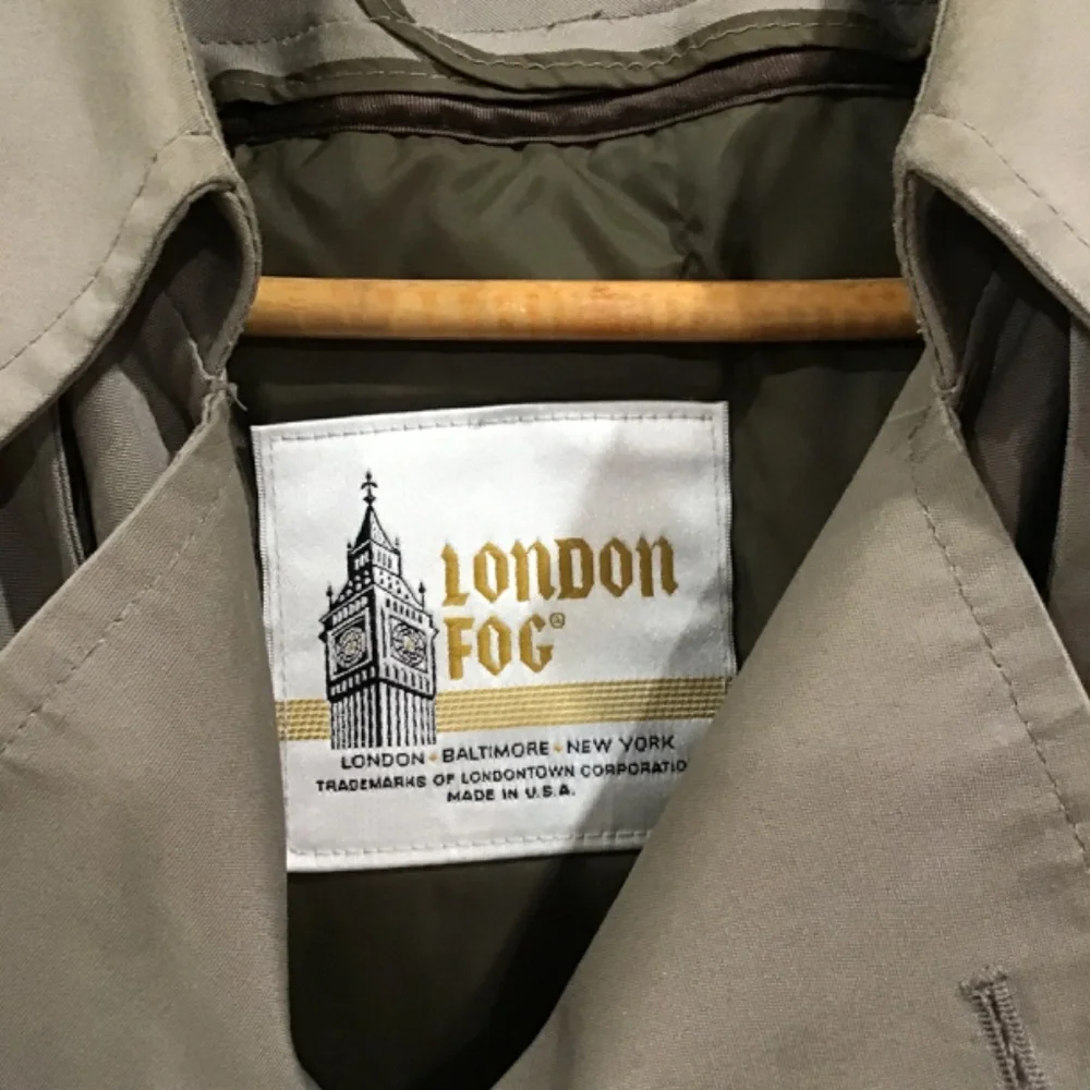 New Without Tags London Fog Men Size 42 Short Westwood Gray Trench Coat Classic - Picture 6 of 12